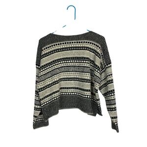 Flax cropped slouchy cotton sweater